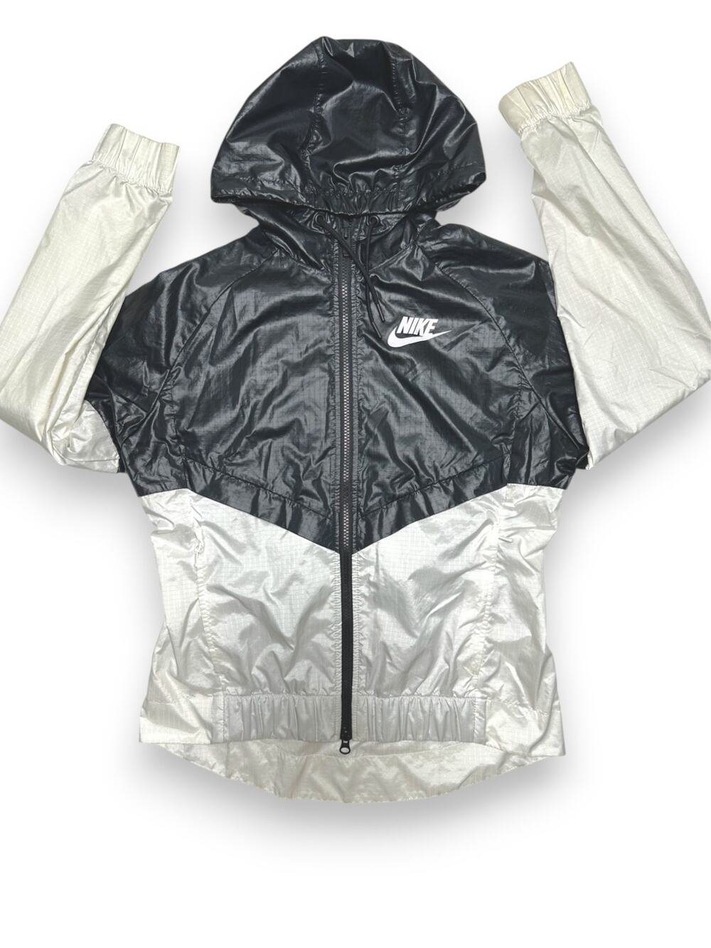 Nike Color Block Lightweight Hooded Mesh Vent Windbreaker Size Small